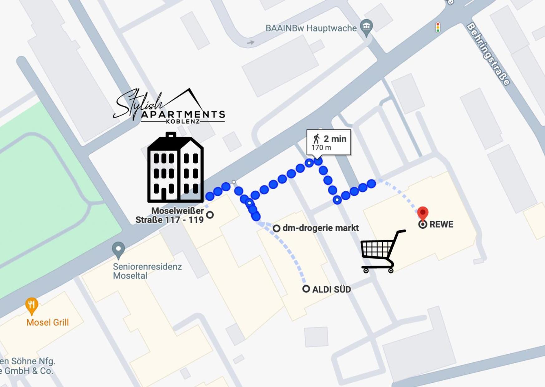 Special Apartment - Stadtnah, Balkon, Parkplatz, E-Ladestation, Gitterbox Fuer Fahrraeder, Fitnessstudio Κόμπλεντς Εξωτερικό φωτογραφία